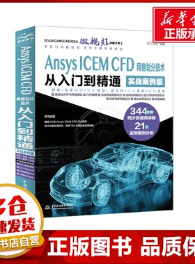 Ansys ICEM CFD 网格划分技术从入门到精通 实战案例版 天工在线 编 计算机辅助设计和工程（新）专业科技 新华书店正版图书籍