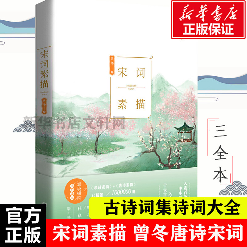 宋词素描 曾冬 中国古诗词大全大会唐诗宋词全集鉴赏辞典三百首 新华文轩书店旗舰店官网正版图书书籍畅销书图片
