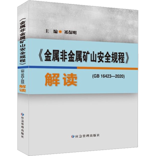 《金属非金属矿山安全规程》(GB 16423-2020)解读 祁保明 编 矿业技术专业科技 新华书店正版图书籍 应急管理出版社