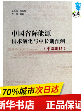 中国省际能源供求演化与中长期预测 中部地区 王克强 等 著 石油 天然气工业专业科技 新华书店正版图书籍 中国石化出版社