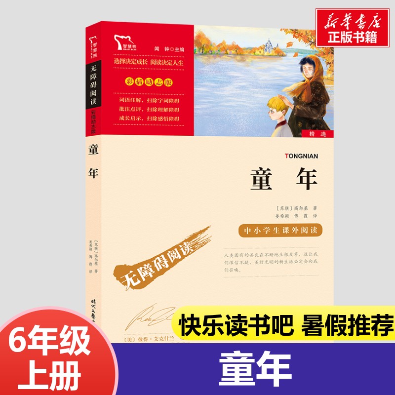 童年 6年级上册快乐读书吧暑假推荐时代文艺出版社经典儿童文学小学生8-9-10-11-12岁推荐阅读课外书正版青少年知识拓展阅读