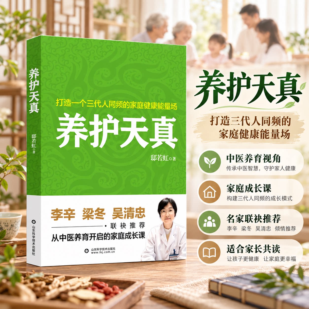 养护天真 从中医养育开启的家庭成长课（养护孩子身体与心性的同时，调整家庭三代人的 邸若虹 著 孕产/育儿生活
