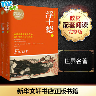 115 图书籍 新华书店正版 著 插图本 权威全译典藏版 杨武能 Wolfgang Johann 世界名著文学 浮士德原版 von 译 Goethe