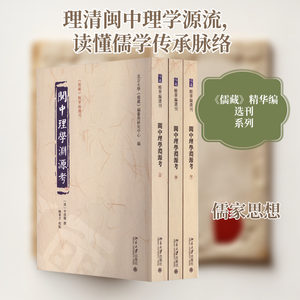 闽中理学渊源考(全3册) 北京大学《儒藏》编纂与研究中心 编 宗教理论社科 新华书店正版图书籍 北京大学出版社