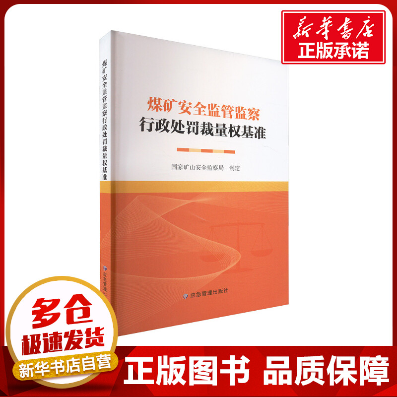 煤矿安全监管监察行政处罚裁量权基准 国家矿山安全监察局 编 矿业技术专业科技 新华书店正版图书籍 应急管理出版社