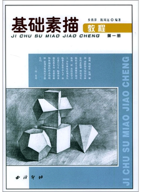 基础素描教程第一册几何篇 美术素描画画静物透视画法初学者入门基础教程教材书结构原理造型手绘技法教学绘画书籍