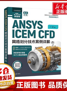 ANSYS ICEM CFD网格划分技术案例详解 视频教学版 丁源 著 大学教材专业科技 新华书店正版图书籍 清华大学出版社
