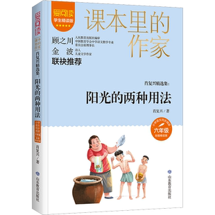 肖复兴精选集:阳光的两种用法 学生精读版 彩插精读版 肖复兴 著 儿童文学文教 新华书店正版图书籍 山东教育出版社
