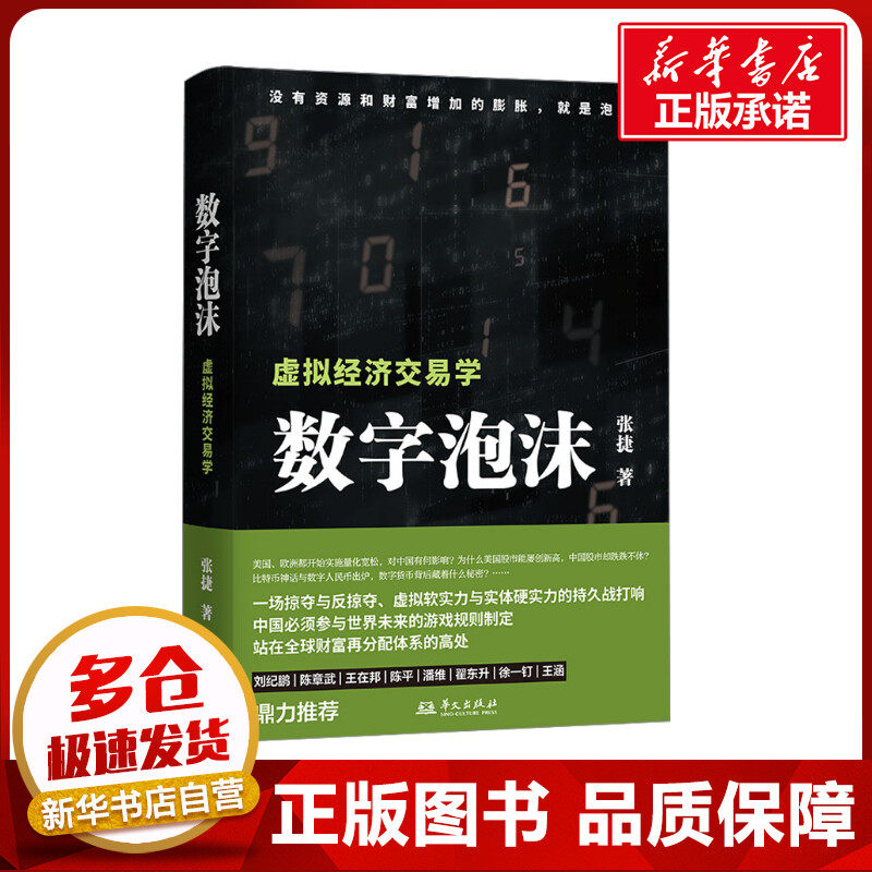 数字泡沫 虚拟经济交易学 张捷 著 各部门经济经管、励志 新华书店正版图书籍 华文出版社