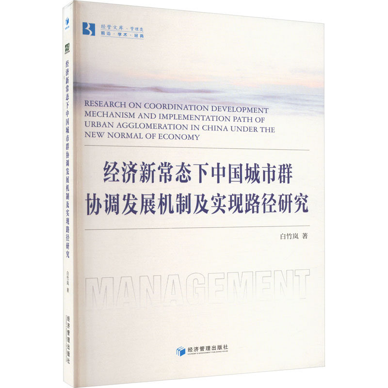 经济新常态下中国城市群协调发展机制及其实现路径研究 白竹岚 著 经济理论经管、励志 新华书店正版图书籍 经济管理出版社