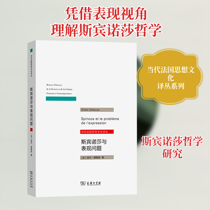 斯宾诺莎与表现问题 (法)吉尔·德勒兹 著 龚重林 译 外国哲学社科 新华书店正版图书籍 商务印书馆图片