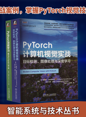 电商--PYTHON深度学习+PYTORCH计算机视觉目标检测图像处理(套装)(全2册)