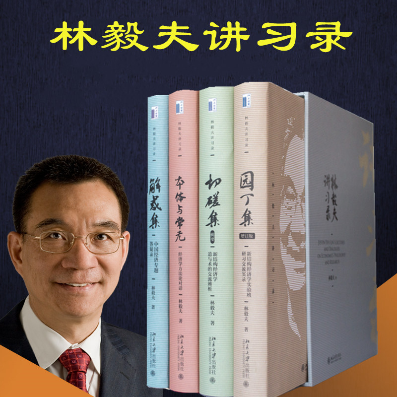 林毅夫讲习录（套装4本）中国经济专题答疑录+交流辨析+经济学方法论对话+新结构经济学 林毅夫 著 经济理论经管、励志
