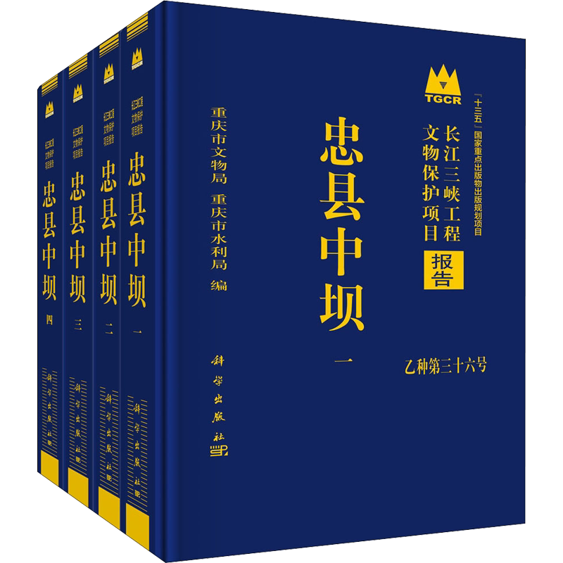 忠县中坝(1-4) 重庆市文物局,重庆市水利局 编 文物/考古社科 新华书店正版图书籍 科学出版社
