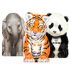 帅帅的大动物立体绘本老虎大熊猫大象儿童绘本故事1-5岁动物认知书厚卡纸撕不烂亲子绘本阅读