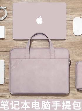 电脑包女士手提适用联想YOGAair14戴尔灵越15.6华为matebook13s通勤公文包2025华硕灵耀无畏pro16苹果macbook