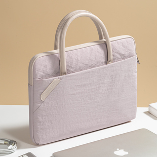 适用华为matebookxpro电脑包matebook14s手提13寸荣耀16笔记本d15.6女士男通勤简约苹果macbookairM3联想小新