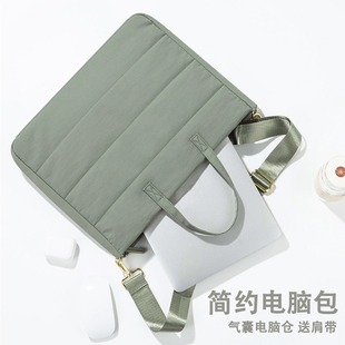 适用华为matebookxpro电脑包matebook14s手提13寸荣耀16笔记本d15.6女士男通勤简约苹果macbookairM3联想小新