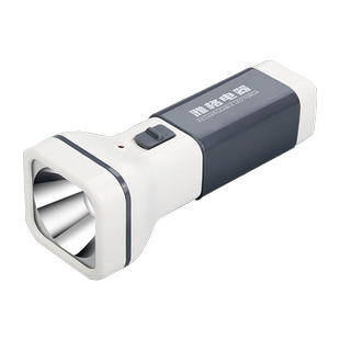 雅格正品手电筒强光充电式耐用便携家用老年人专用超亮户外锂电池