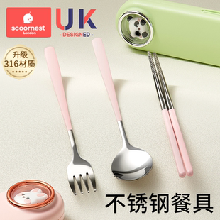 儿童餐具套装筷子元宝勺子叉子2-3岁4-6岁宝宝自主进食辅食工具