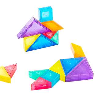 科巢磁性七巧板百变磁力片棒6岁男女孩1儿童益智拼图积木宝宝玩具