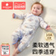 新生婴儿衣服男女宝宝满月连体衣幼儿早秋外出服a类纯棉睡衣爬服3