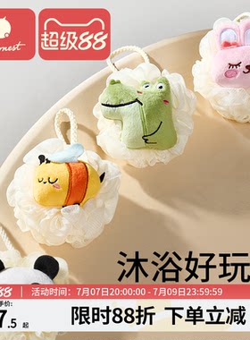 科巢沐浴球澡海绵搓澡神器