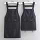 时尚 防泼水耐油耐污厨房家用定制logo男女工作服 围腰围裙罩衣无袖