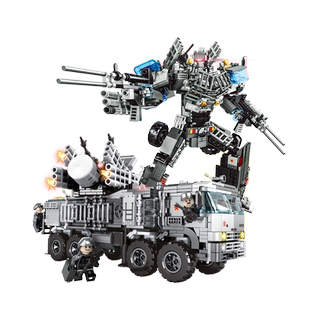 沃马积木军事铠甲51防空系统模型装甲男孩子益智拼装机甲儿童玩具