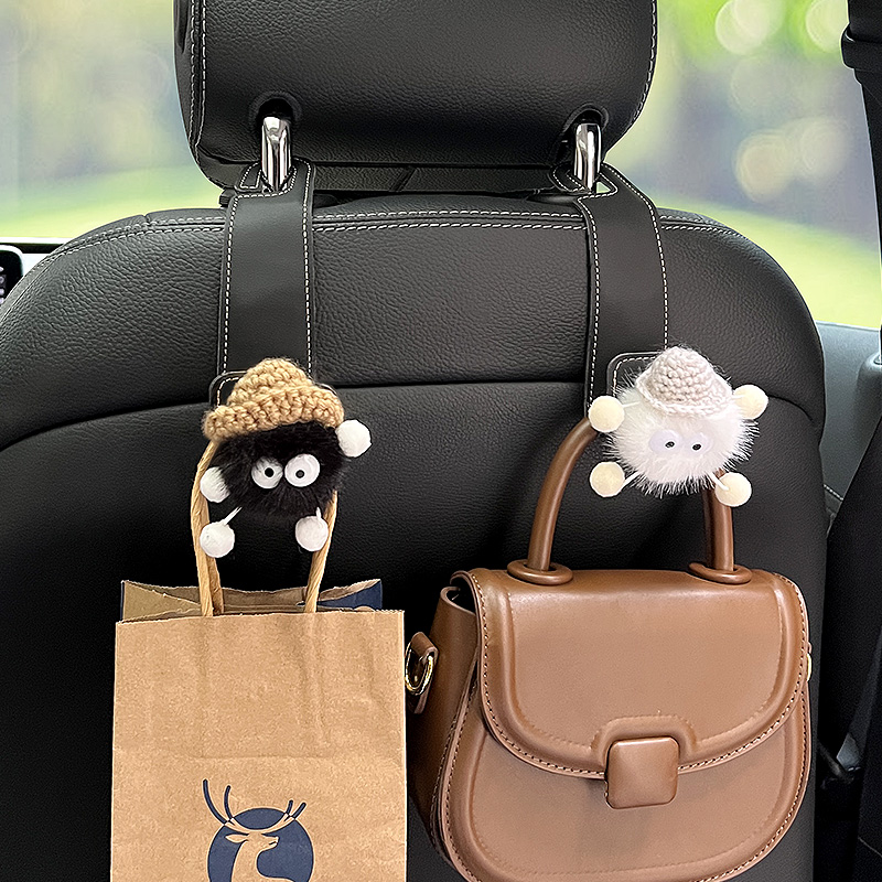 可爱煤球汽车挂钩椅背挂钩高级