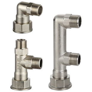 燃气表专用接头 M30煤气表天然气表活接铜配件弯头三通分路转接口