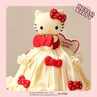 Hello Kitty Limited Edition Birthday Cake - Bow Princess - Animal Cream same-city delivery from Haolinai thumbnail 2