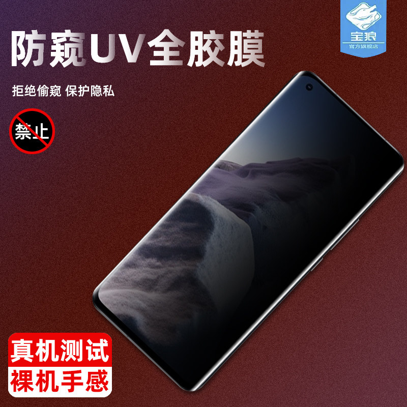 小米贴合指纹曲面屏防窥钢化膜