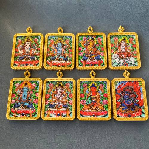 十二生肖守护神五路财神唐卡