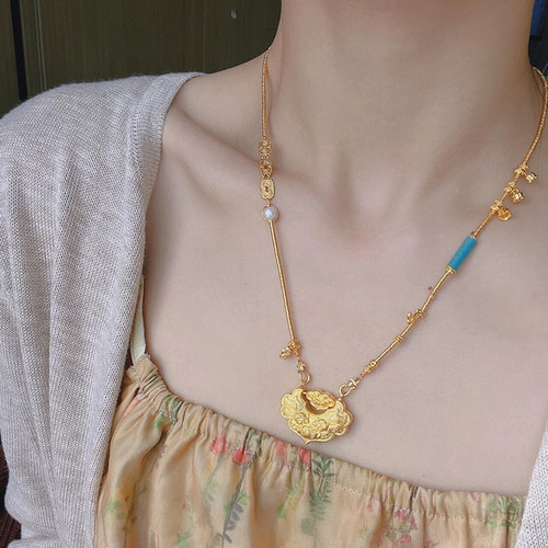 民国古风锦鲤如意锁包