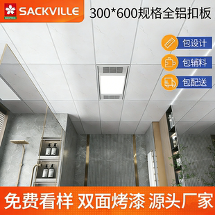 集成吊顶铝扣板300 全套 600厨卫客厅餐厅白色天花板吊顶材料自装