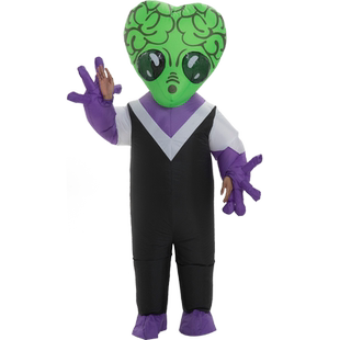 万圣节演出服装成人搞笑搞怪卡通人偶玩偶装扮道具外星人充气衣服