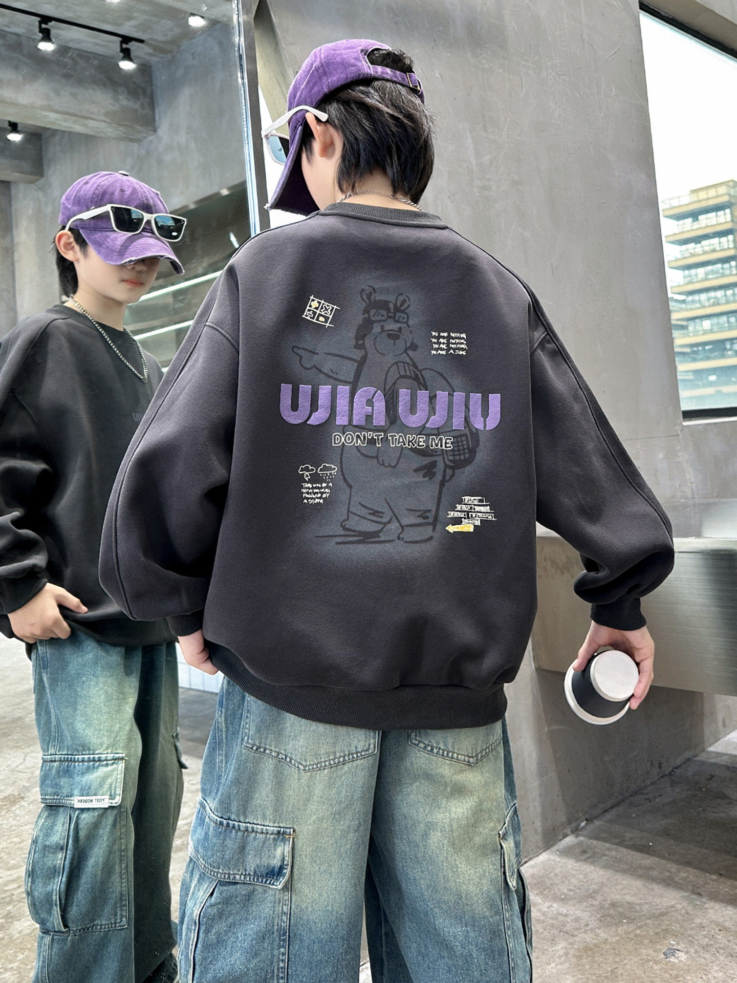 男童卫衣春秋款2025新款儿童装痞帅风洋气时髦百搭宽松秋季打底衫