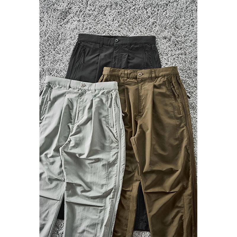 「8.20新品」CAMDRCE拉链设计透气运动休闲裤直筒轻薄拉链裤2.0