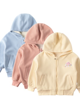 【栗子专属】小猪佩奇连帽外套秋冬保暖拉链款X23021