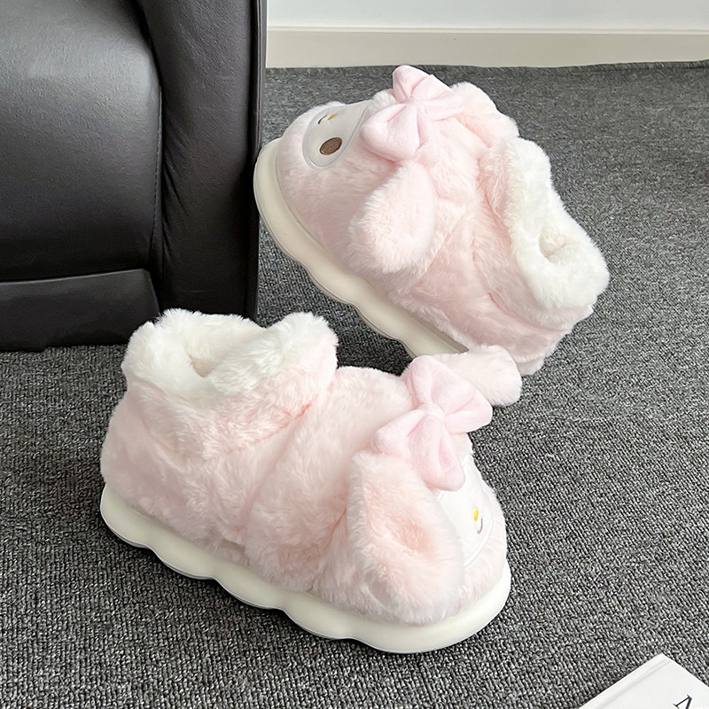 可爱厚底棉拖鞋女士冬季包跟室内居家加绒保暖慈溪毛毛绒高帮棉鞋,居家布艺,居家棉拖/棉鞋,淘宝优惠券,粉丝福利购,淘宝优惠卷