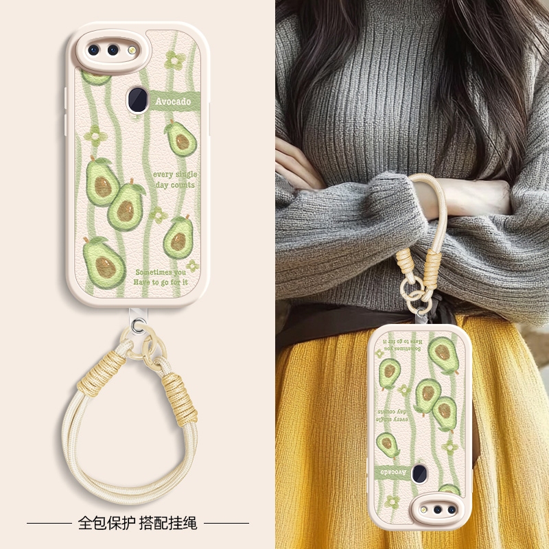 牛油果适用oppor17pro手机壳r15标准版小羊皮oppor15梦境版oppor11s新款r17oppo夏天斜挎挂绳r11女款可背