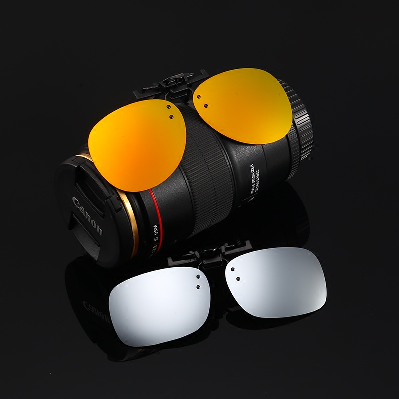 新款偏光太阳镜夹片蛤蟆镜男眼镜女反光近视墨镜夹片镜潮人司机镜