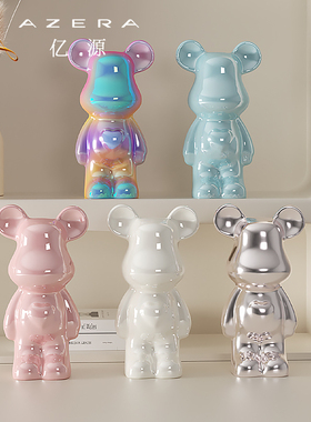 网红暴力熊摆件高级奶油风家居客厅电视酒柜存钱罐装饰品乔迁礼物