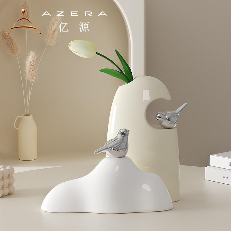 时来运转摆件寓意好奶油风高级感客厅电视酒柜桌面装饰品乔迁礼物