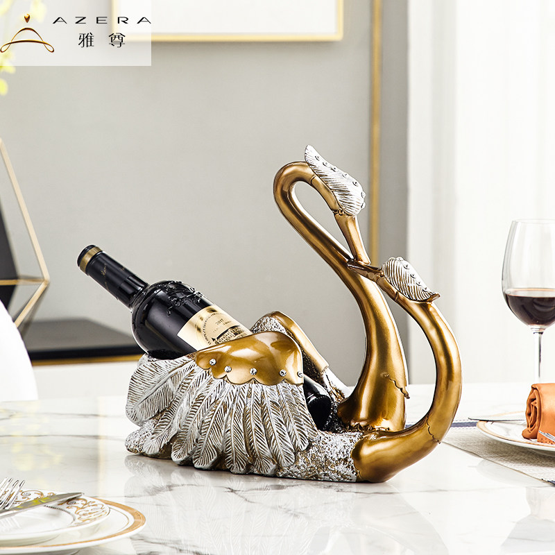 欧式创意家居酒柜装饰品双天鹅红酒架摆件结婚礼物实用送朋友礼品在类目 家居饰品, 摆件中 - 来自Buy2taobao.com提供专业的淘宝代购服务