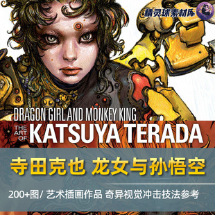 参考书 艺术设计风格 寺田克也 龙女与猴王中文西游孙悟空改编漫画