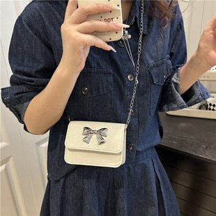 洋气女童小挎包时尚 网红蝴蝶结包包2025新款 公主配饰包迷你零钱包