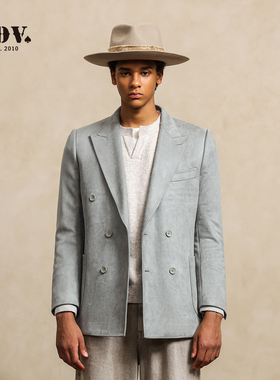 JDV商场同款毛呢质感西装春秋季时尚休闲宽松西服外套WMJ5150