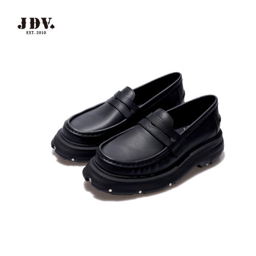 JDV春季新品牛皮乐福鞋